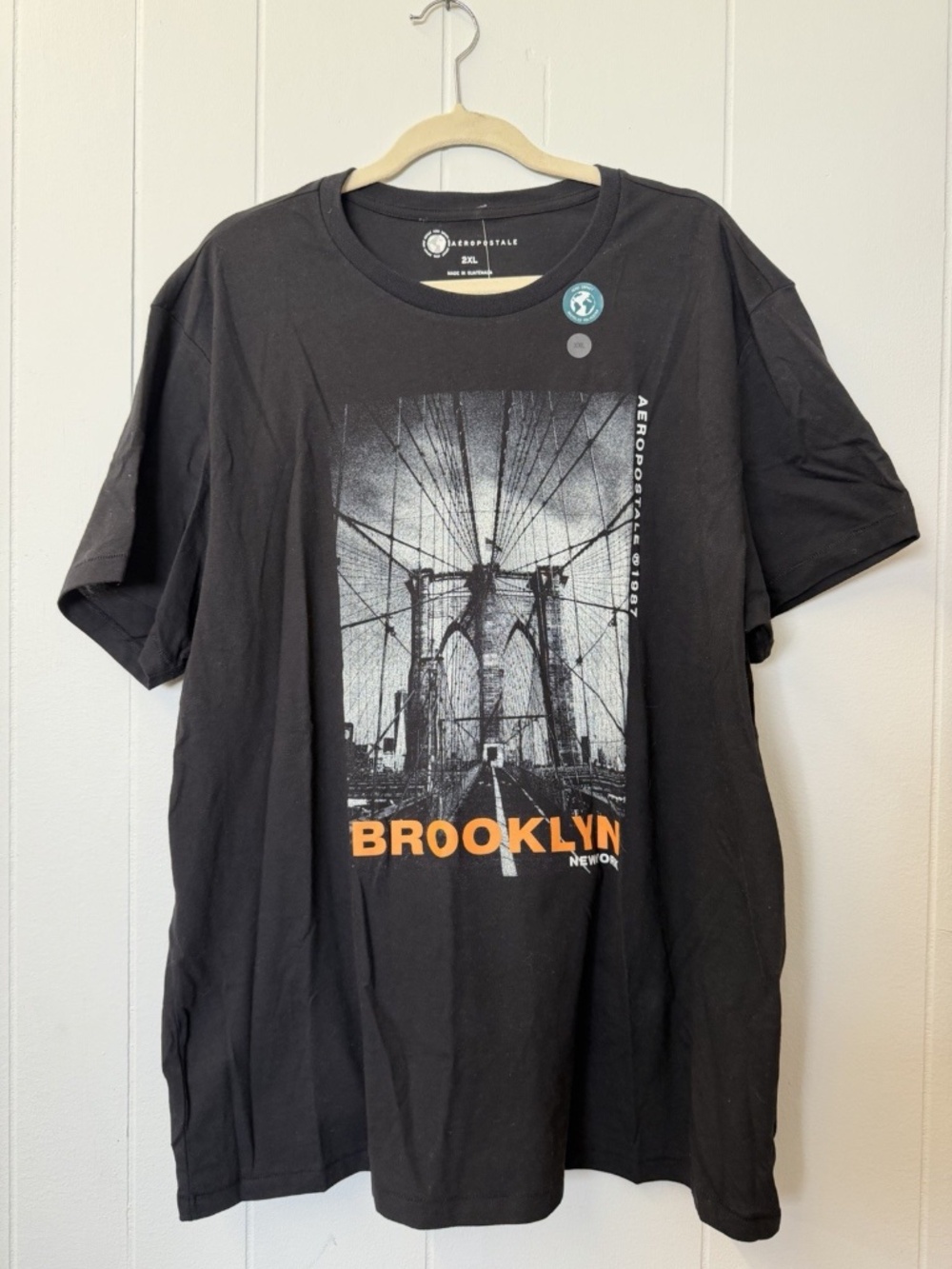 Brooklyn Bridge New York City 2XL Full Front Graphic Tee Shirt Men NYC